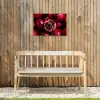Granaatappel - Rood - Fruit Tuinposter op houten frame 2 cm dik klein -sfeer4