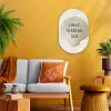 Schelp - Quote - Groen Wandcirkel Ovaal Forex klein -sfeer4