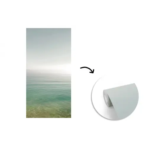 Zee - Horizon - Blauw - Mist fotobehang vinyl groot -3d