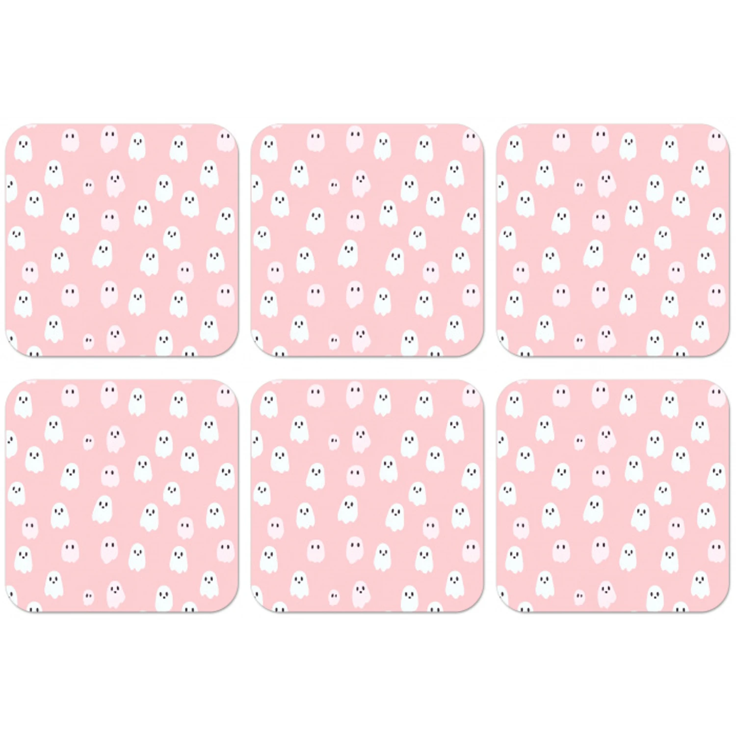 Spookjes - Patroon - Roze onderzetter kurk middel 366 -zkaufland3dotto