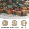 Kerstboom - Vintage - Kerst - Cadeau Akoestische PET Vilt - Rond klein -closeup_NL