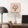 Bloemen - Lint - Kaartje aluminium wit klein -sfeer5