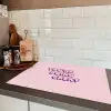 You're doing great - Roze - Bubble letters Inductie beschermer vinyl 3mm klein -sfeer3