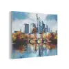 Bomen Frankfurt- Stad - Skyline - Brug PET vilt klein -3d