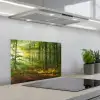 Zon - Bos - Bomen - Natuur - Herfst keuken achterwand spatscherm klein -3d_schuin