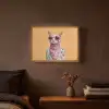 Zonnebril - Kat - Sjaal - Bloemen Light Box met batterij (Wandlamp) middel -sfeer4