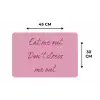 Eat me out don't stress me out - Roze - Handgeschreven Placemat vinyl groot -specs
