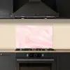 Marmer - Roze - Wit - Luxe - Marmerlook keuken achterwand spatscherm klein -sfeer1
