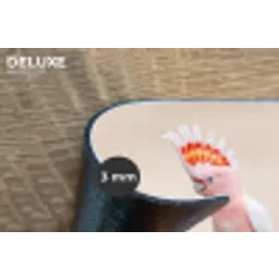 Papagaai - Tak - Roze Placemat vinyl groot -closeup