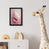 Schelp - Pastel - Pink fotolijst zwart zonder passe partout klein -usfeer4_kinderkamer