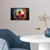 Graffiti - Voetbal - Muur - Street art - Sport poster papier klein -sfeer3