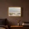 Zandstrand - Bewolkt - Duinen Light Box met batterij (Wandlamp) middel -sfeer4