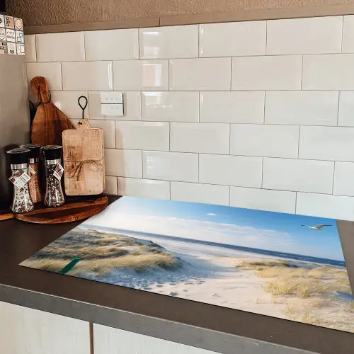 Kustlijn in de Ochtendstilte Inductie beschermer vinyl 3mm klein -sfeer3