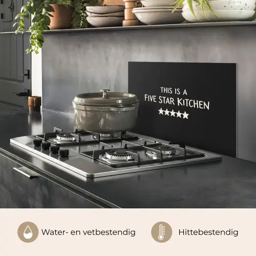 This is a five star kitchen keuken achterwand spatscherm klein -usp_NL
