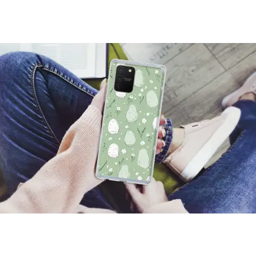 Groen - Eieren - Patroon Telefoonhoesje Samsung Galaxy S10 Lite klein -handS10Lite