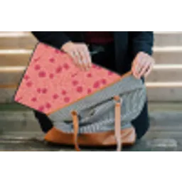 Weidebloemen - Romantisch - Roze laptophoes neopreen klein 279 -tas