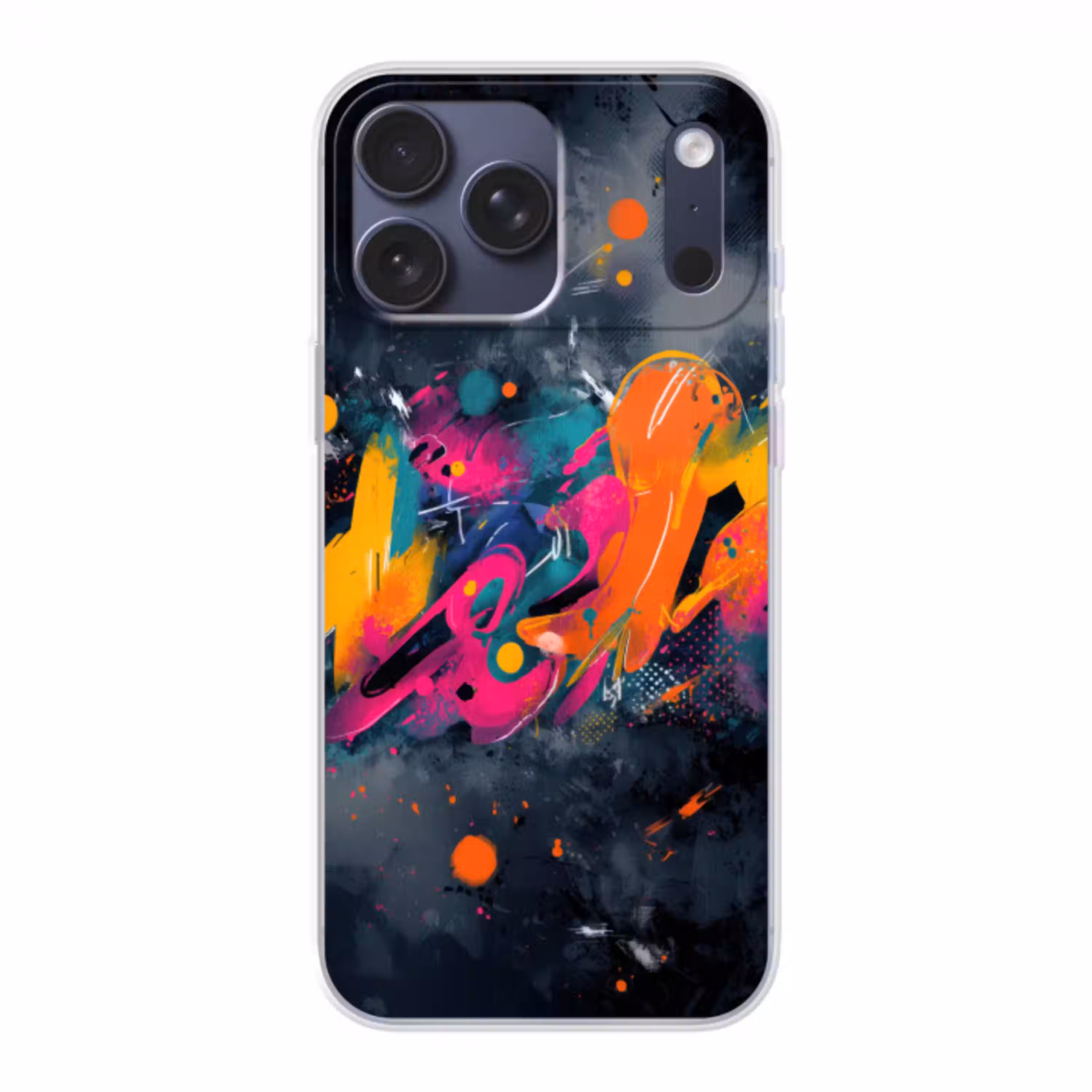 Abstract - Graffiti - Kleurrijk - Verfspatten Telefoonhoesje iPhone 17 Pro Max klein -3d