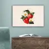 Aardbeien - Madeliefjes - Quote - Sterretjes canvas 2cm klein -sfeer4