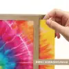Regenboog - Tie dye - Kleurrijk - Blauw Light Box met batterij (Wandlamp kind) middel -USP_websiteprintNL