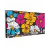 Street Art - Bloemen - Mix Tuinposter op houten frame 2 cm dik xxl -3d