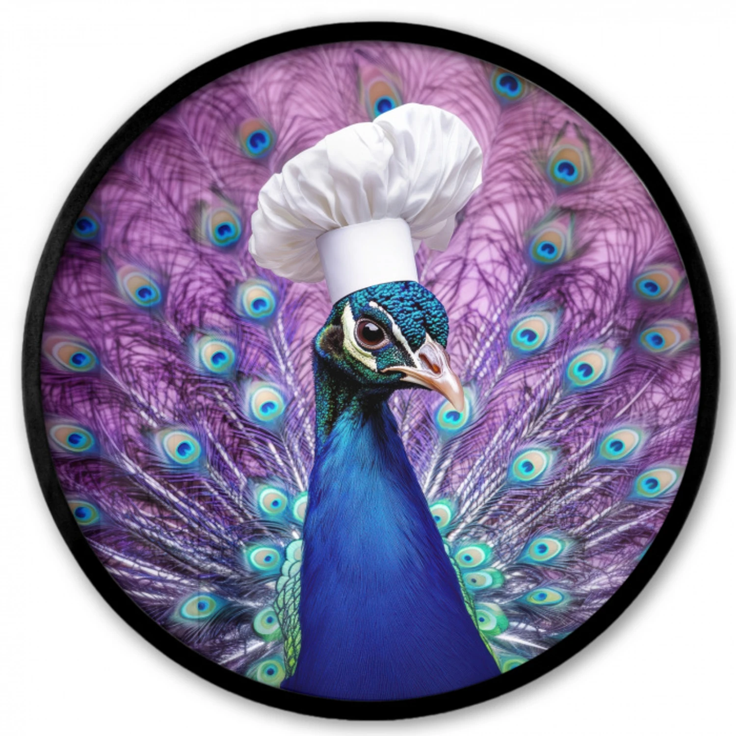 Pauw - Koksmuts - Cool - Paars Fotolijst rond zonder passe partout klein -3d