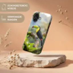 Toekan - Jungle - Natuur - Kleurrijk Toughcase MagSafe Apple iPhone 17 klein -USP_RandenV_NL