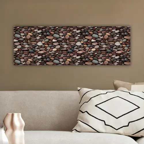 Aardse - Kiezel - Stenen canvas 2cm klein 828 -sfeer3