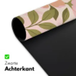 Grafisch - Bloemen - Roze Muismat XXL klein -sfeer2