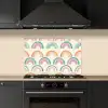 Regenboog - Pastel - Patroon keuken achterwand spatscherm klein -sfeer1