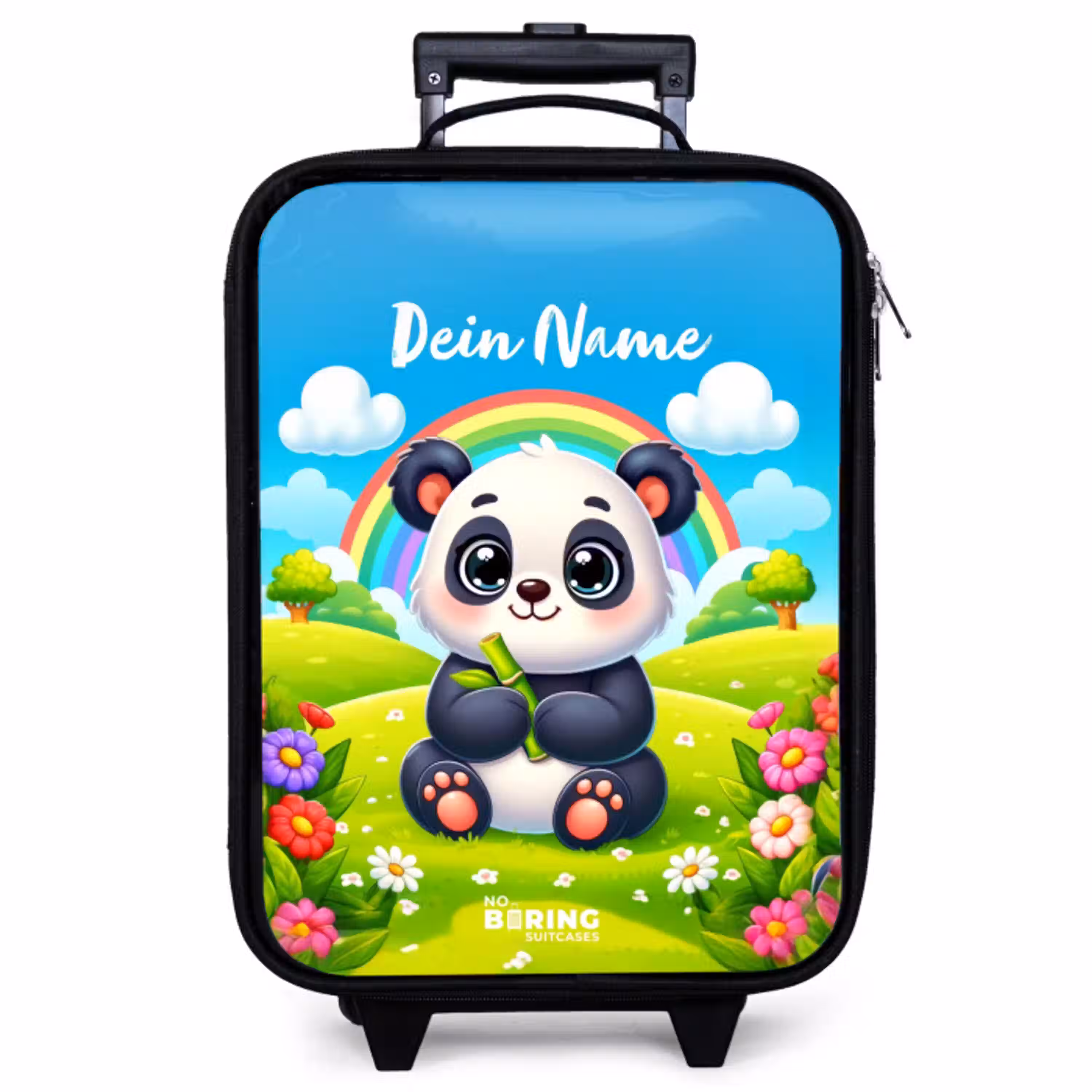 Pukkie Panda Kinderkoffer - Zwart klein -zzz_website3d