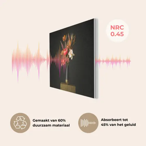 Boeket - Oranje - Gouden - vaas PET vilt klein -USP_NL