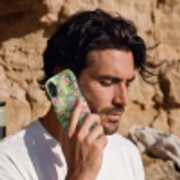 Papagaai - Hibiscusbloemen - Kleurrijk Toughcase MagSafe Apple iPhone 17 klein -Sfeer2M