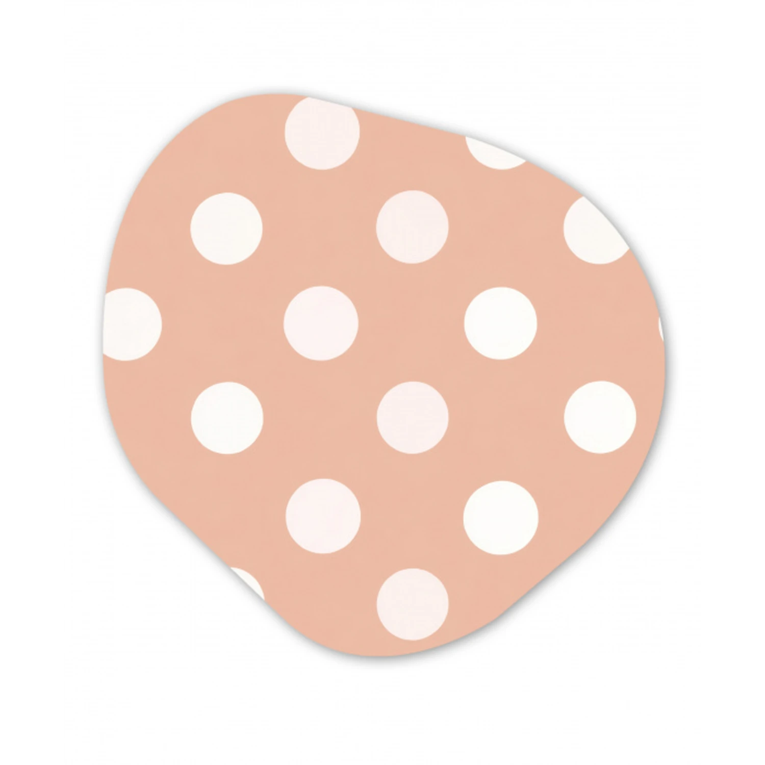 Klassiek - Polka - Perzik Wandcirkel Organisch Forex 3mm klein 629 -3d