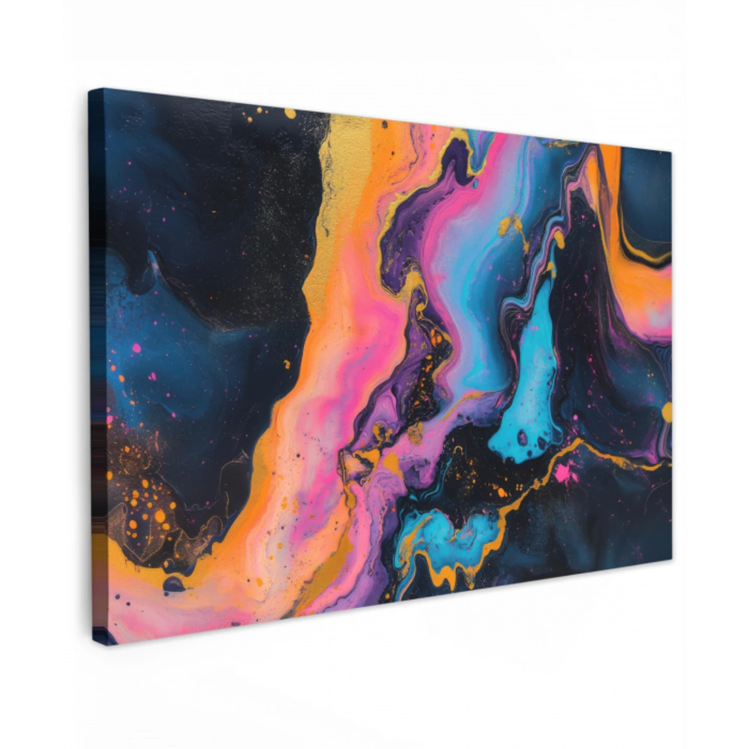 Modern - Marmer - Oranje canvas 2cm klein -z3d