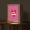 Girl power - Hart - Roze - Rood Light Box met kabel (Tafellamp) klein -z3d_website