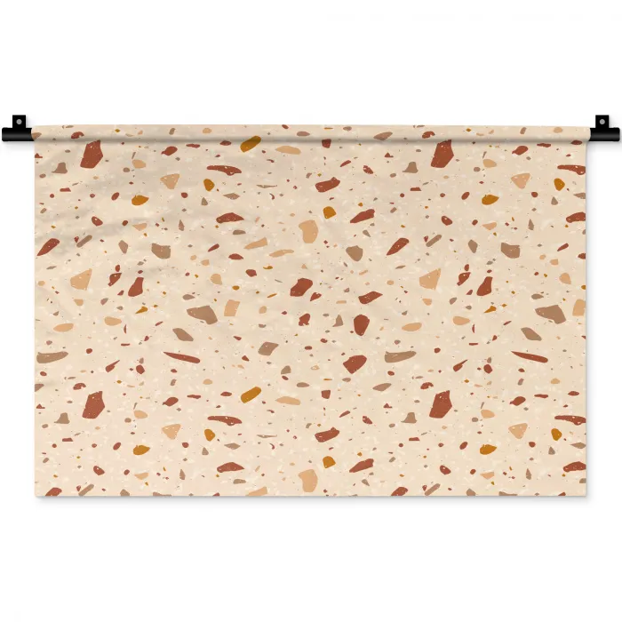 Terrazzo -  Patroon - Kleurrijk - Steen Wandkleed katoen klein 269 -zz3d