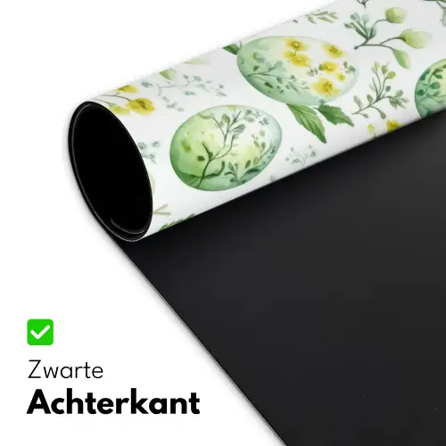Patroon - Groen - Eieren Muismat XXL klein -sfeer2