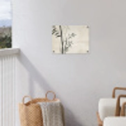 Japandi - Bamboe - Beige tuinposter los doek klein -sfeer8