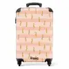 Zeepaard patroon roze NBS - Handbagage koffer - Kinderen Unisex middel -productfoto_recht