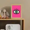 Minimalistisch - Oog - Roze Light Box met kabel (Kinderlampje) klein -sfeer2_kind