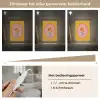 Lelie - Oranje - Lijst - Ovaal Light Box met kabel (Tafellamp) klein -USP_dimbaarNL