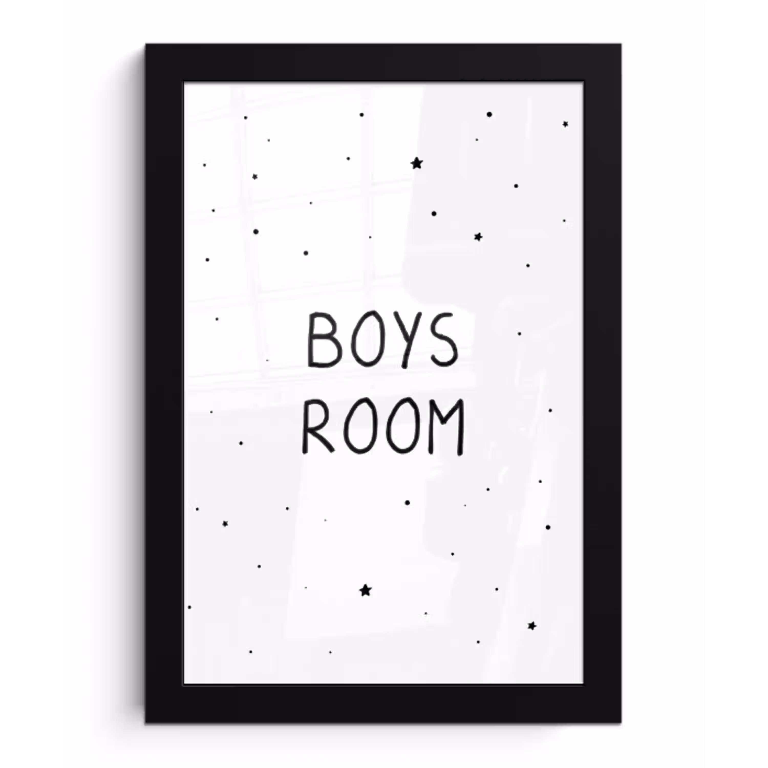 Quotes - Boys room - Spreuken - Jongens - Kind fotolijst zwart zonder passe partout klein -3d