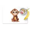 Aap - Baby - Jungle dieren Placemat vinyl groot -zzzproduct_Kitchenyeah-website