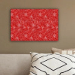 Bloemen - Patroon - Rood canvas 2cm klein 34 -sfeer3
