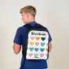 Hartjes - Pastel - Patroon Rugzak - Zwart middel -sfeer8