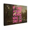 Klassiek - Humor - Roze canvas 2cm klein -z3d
