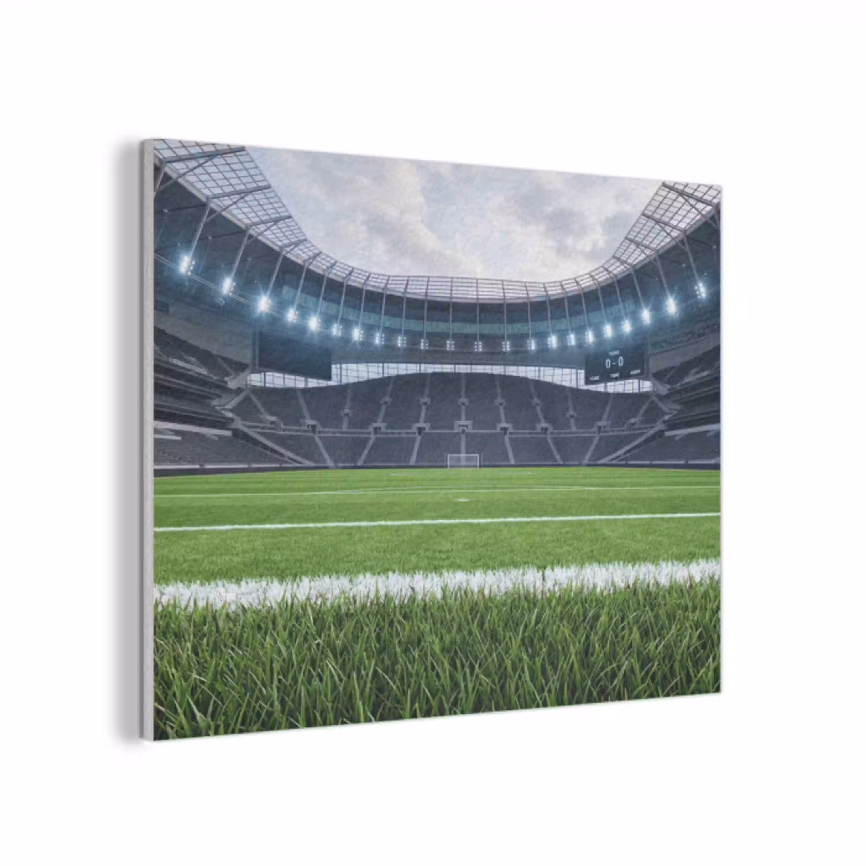Voetbal - Stadion - Sport - Groen PET vilt klein -3d