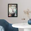 Konijn - Eieren - Mand fotolijst zwart zonder passe partout klein -sfeer4