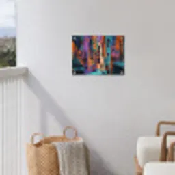 Abstract - Figuren - Kleurrijk tuinposter los doek klein -sfeer8