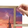Bloemen - Tulpen - Bloemenveld - Molens - Holland Light Box met batterij (Wandlamp) middel -USP_websiteprintNL